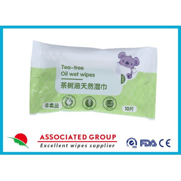 Безалкогольное масло дерева чая влажное обтирает, естественное Вера младенец очищая влажную ткань обтирает 10pcs*6