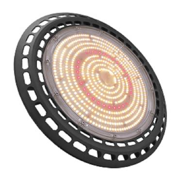 AC100-240V Voltage Greenhouse UFO Round 100W LED Grow Lights with 2.7μmol/J Efficiency