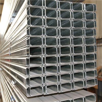 Hot Dip C Channel Galvanized Steel Roofing Purlin Cold Bend Easy Fabrication