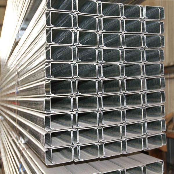 Hot Dip C Channel Galvanized Steel Roofing Purlin Cold Bend Easy Fabrication