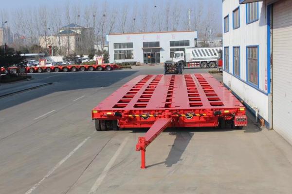 8 Line 16 Axles Self Propelled 100-250 Tons Capacity Board Raise And Fall Drop Deck Modular Trailer
