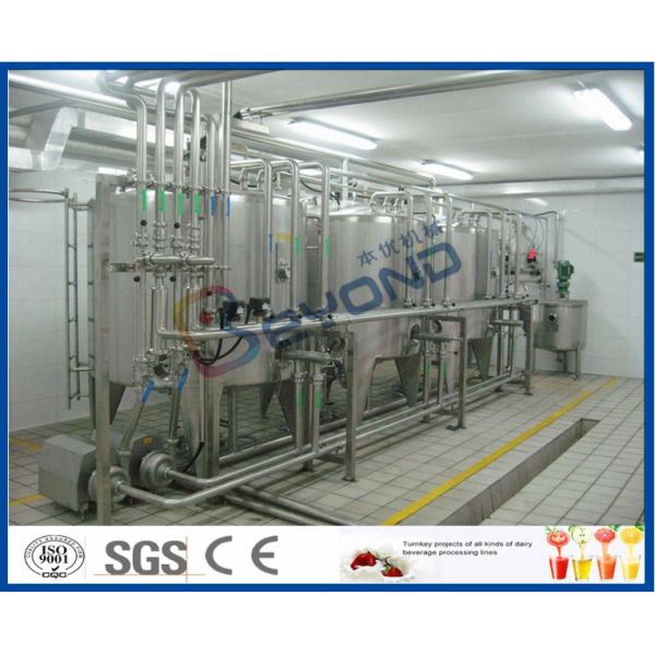 Heat Treated Pasteurized Milk Dairy Processing Plant With Milk Pasteurization Machine