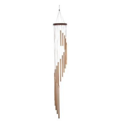 Rotating 35 Inch Outdoor Wind Chimes  With 18 Aluminium Tubes