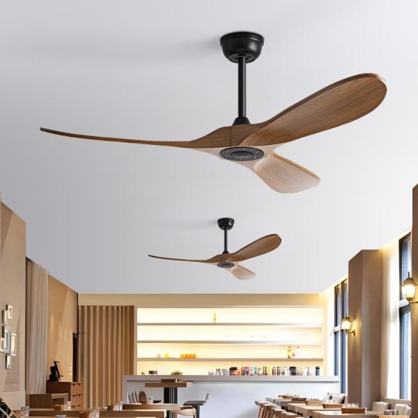 Stylish 52-Inch Large Ceiling Fan With 3 Durable ABS Blades Modern Simple Design Remote Control