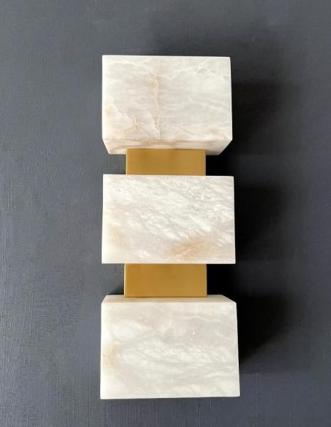 Modern Marble Lamp Luxury Study LED Modern Living Room Hallway Staircase Bedroom Headboard Marble Wall Lamp