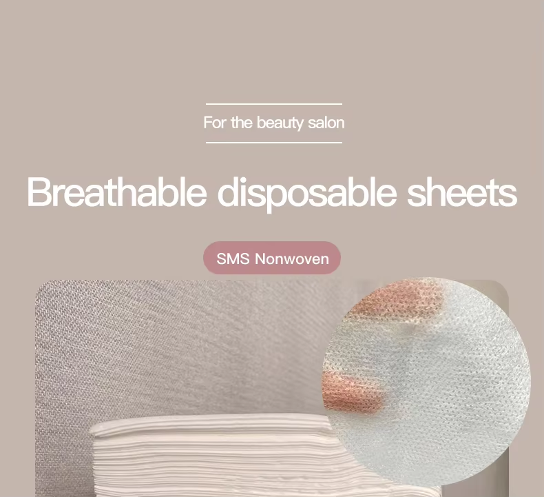 25gsm-45gsm Hospital Bed Pads Disposable Non Woven Bed Sheet Roll For Stretchers