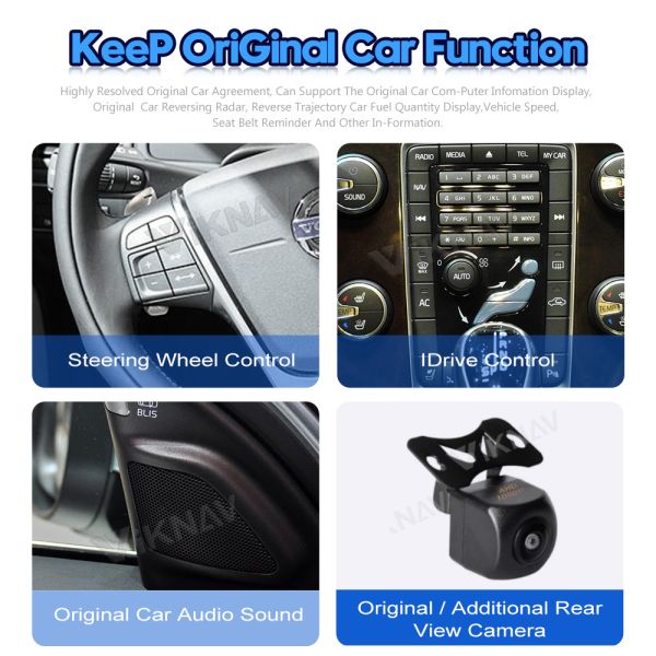 Авторадио Viknav Для Volvo S80 (2012-2015) 8,8 дюйма HD сенсорный экран Беспроводной Carplay Видеоплеер Автомобиль GPS навигация