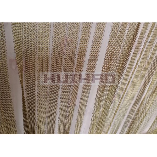 0.53x3.81mm Нержавеющая сталь сварная цепная сетка занавес для разделителя комнаты экрана