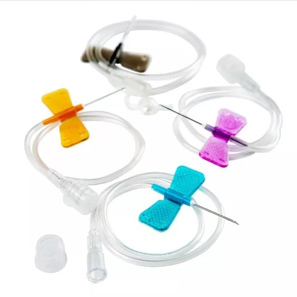 18-27G EO Sterile Multi-Color Coded Butterfly Needle Disposable Medical Scalp Vein Set for Infusion & Blood Collection