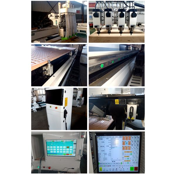 Max. Working Speed 25000mm/min 1300×2500mm Working Table Size Woodworking CNC Router