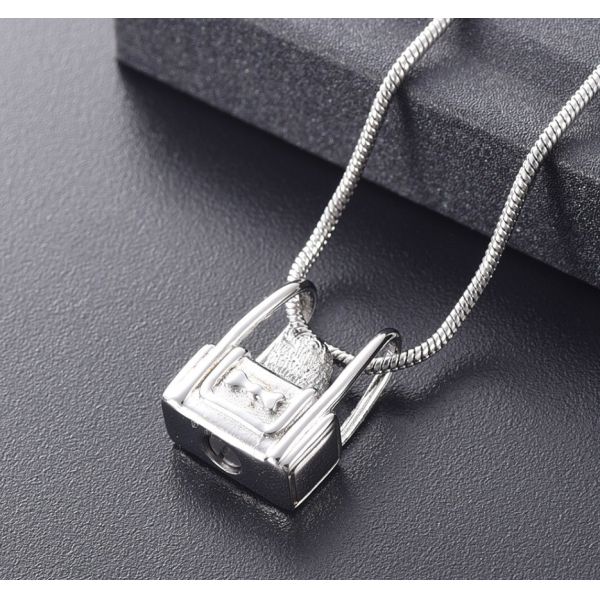 Beautiful Cute Parrot Cremation Pendant for Ashes in Silver Gold Rose Gold and Black