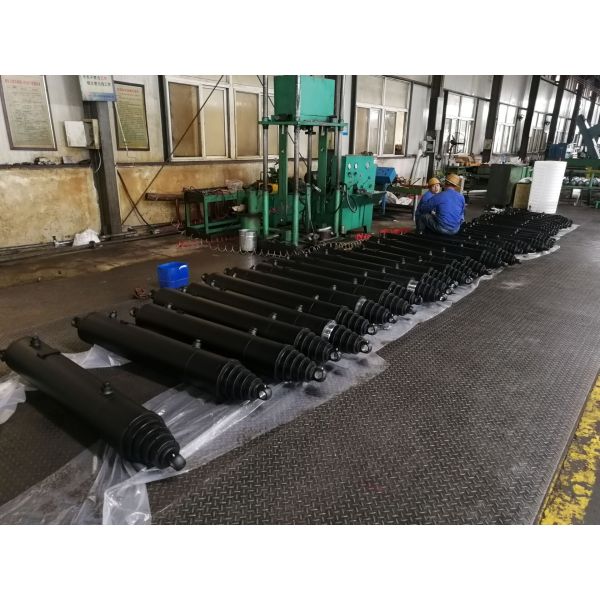 6 / El cilindro hidráulico de la etapa multi del reborde de 8/10 pulgadas soldó con autógena resistente industrial