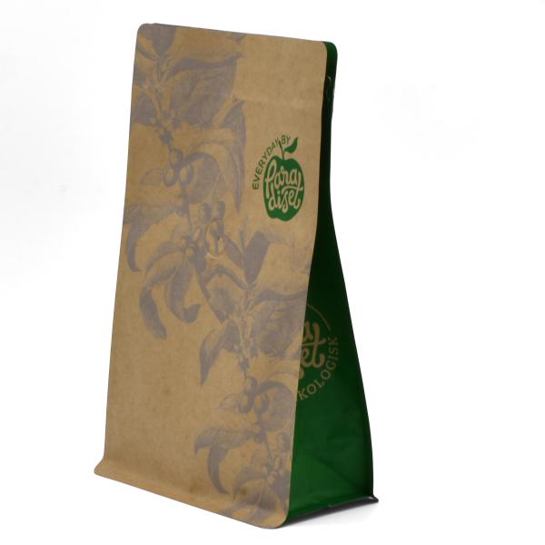 Reuseable Aluminum Foil Printed Flat Bottom Foil Coffee Bags