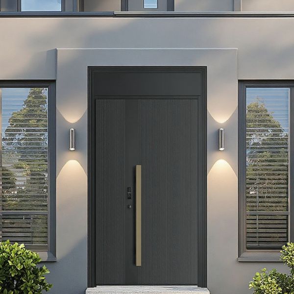 Anti Theft Villa Main Door Finished Modern Cold Rolled Steel Security Door