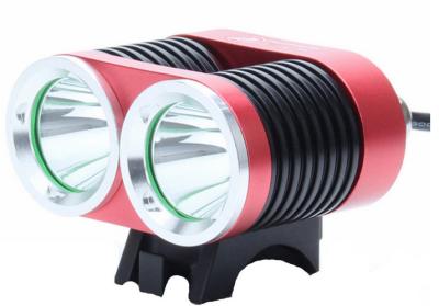 Wide Beam High Power LED Bike Light Waterproof Durable With Battery Pack