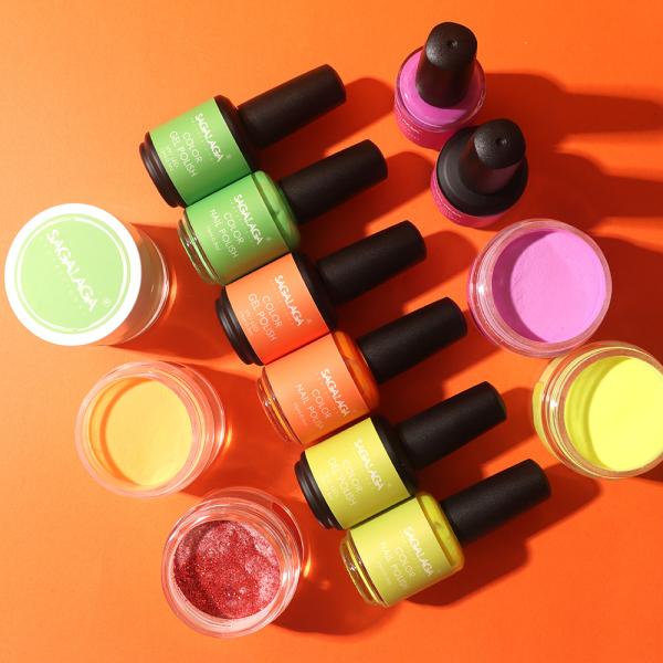 Rich Pigment Color Acrylic & Dipping Powder 3 in 1 Color Match Gel Polish and Match Nail Polish Set Custom