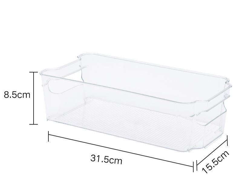 Acrylic Transparent Refrigerator Vegetable Cosmetics Snack Sundries Storage Box Food Grade Frozen Display Box Storage Box