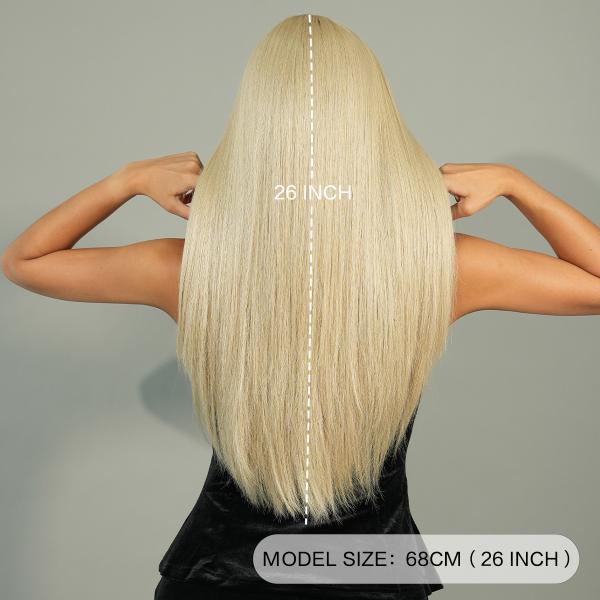 Fashion Long Straight Hair Blonde Synthetic Wigs For Women