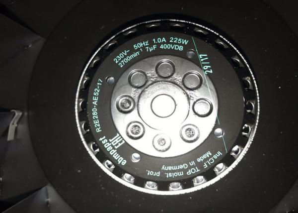 NEW EBMPAPST Centrifugal Cooling Fan R2E280-AE52-17 230V 50HZ 1.0A 225W 2700RPM in stock