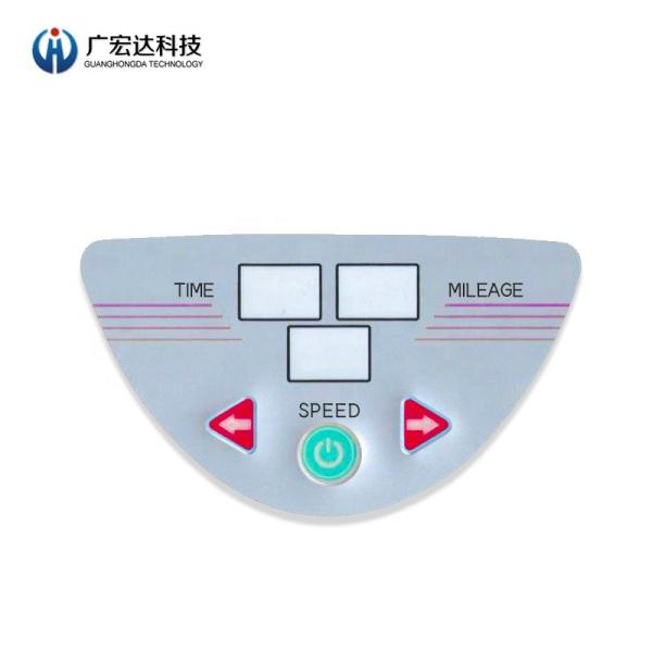 High Sensitive 3M Adhesive Membrane Switch PET Keypad Button With Metal Dome