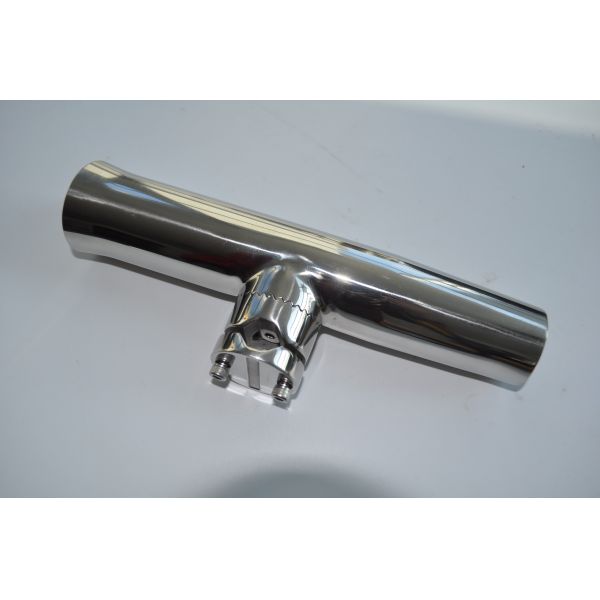 Tournament Style Stainless Steel Clamp Fishing Rod Holder to 2