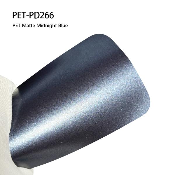 PET-PD266 PET Vinyl Car Sticker Protective Film with Matte Midnight Blue color