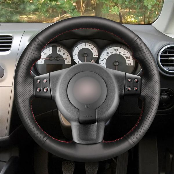 Hand Sewing Leather Steering Wheel Cover for Seat Leon 1P FR Cupra Ibiza 6L 2006 2007
