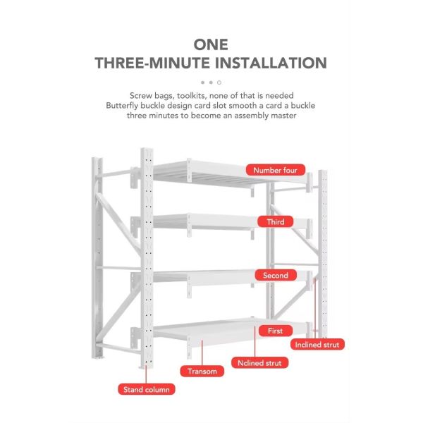 Light Middle Duty Industrial Warehouse Shelving , Q235 Steel Storage Rack