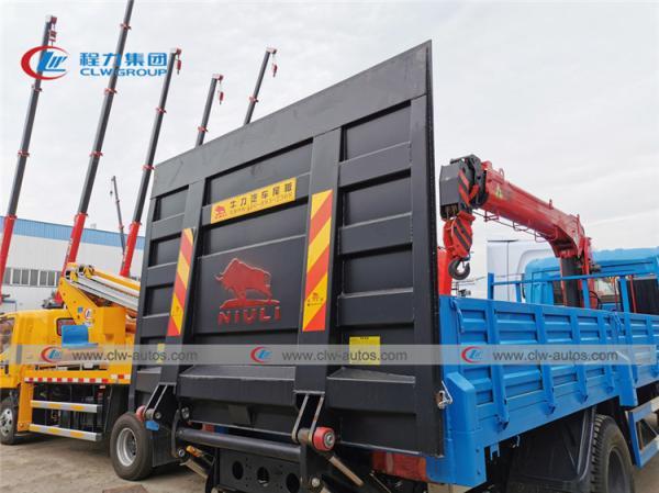 Crescimento Crane Truck With de 6MT Dongfeng 1 Ton Hydraulic Platform