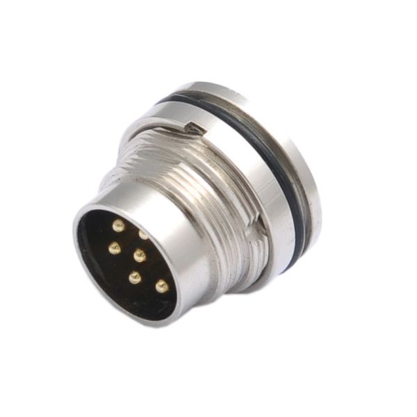 M / F Waterproof Moulding Solderness AISG Connector Male To Female M12 8pin