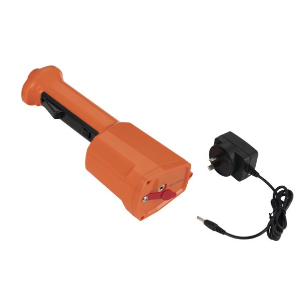 Orange Electric Cattle Prod Pig Prodder 10000V 58cm ABS With Rubber Grip