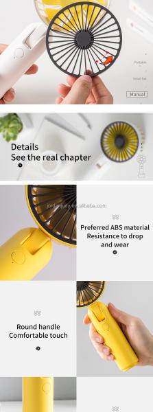 Portable Battery Charging Fan Cool Mist Outdoor Travel Hand Fans Rechargeable Hand Fan