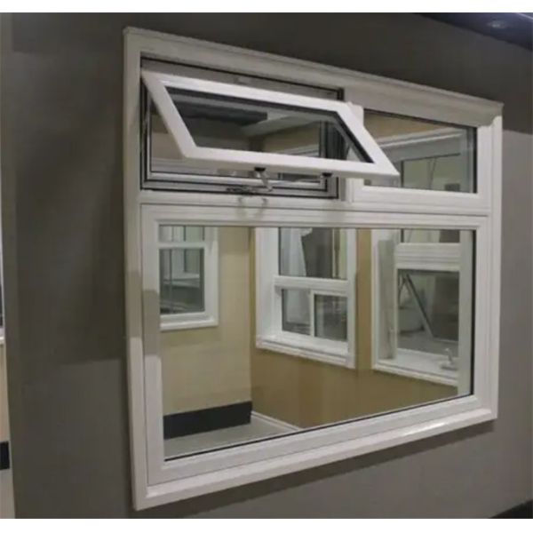 Tempered Glass Awning Windows With Modern Design And Stainless Steel Screen Netting