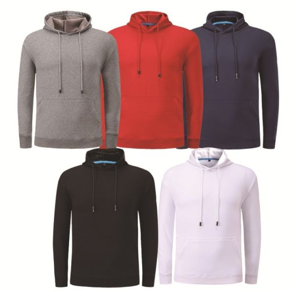 Irregular Casual Mens Hooded Sweatshirt Pullover Plus Velvet Thickening For Autumn