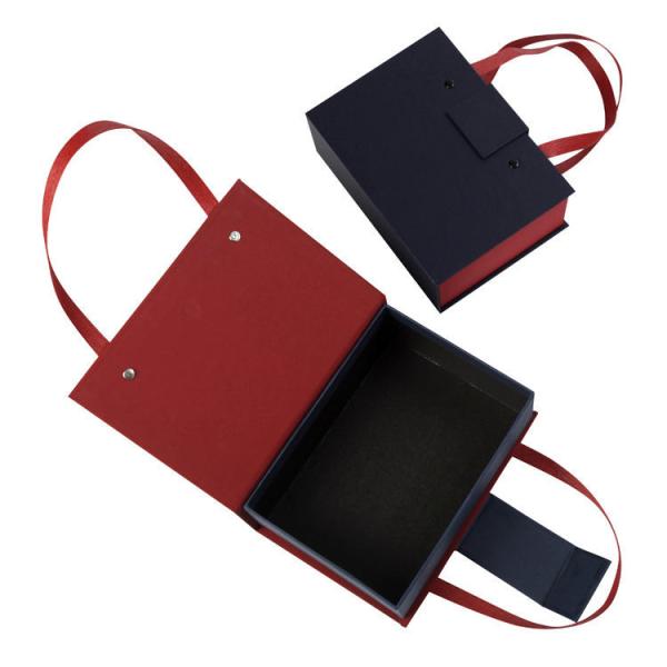 Portable Magnetic Shoe Packaging Boxes Glossy Lamination