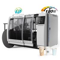Le dernier développement de 180pcs / min machine à tasse en papier à grande vitesse, machine de fabrication de tasses en papier entièrement automatique de haute qualité