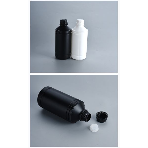 1L Round Bottles Used Chemical Food Health And Black Light
