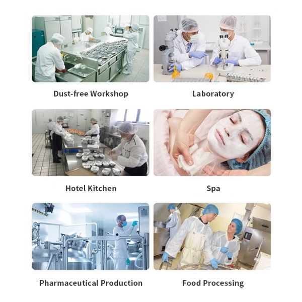 Class I Disposable Non Woven Medical Bouffant Head Cap