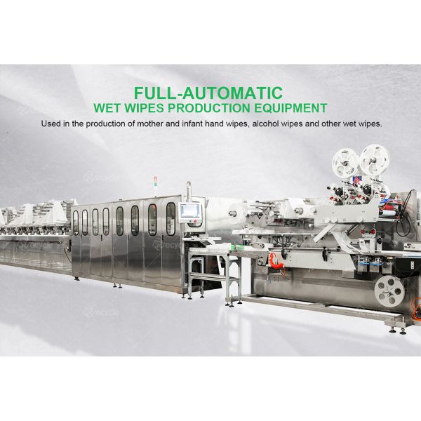 8000 Wipes Production Line Spunlace Material Baby Wet Wipes Folding and Packing Machine