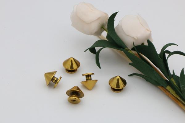 Handbag decoration hardware zinc alloy 16 mm die casting OEB metal leather rivets and studs with screws
