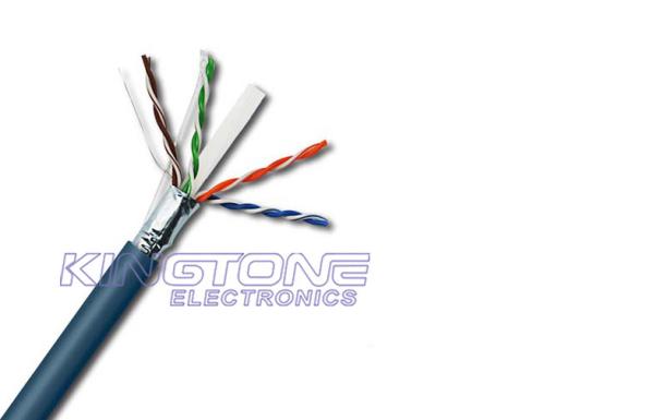 SFTP CAT6 Network Cable 4 Pairs 23 AWG Solid Bare Copper PVC Jacket