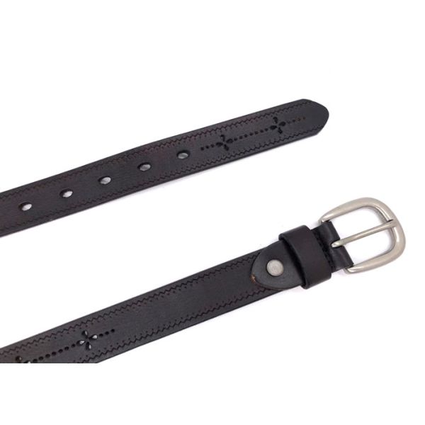 Women's Hollow Flower Genuine Leather Vintage Belts With Needle Buckle