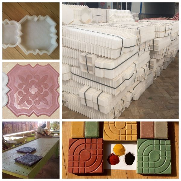 Пластиковые прессформы Paver Pvc, 1500 раз блокируя прессформы Paver цемента