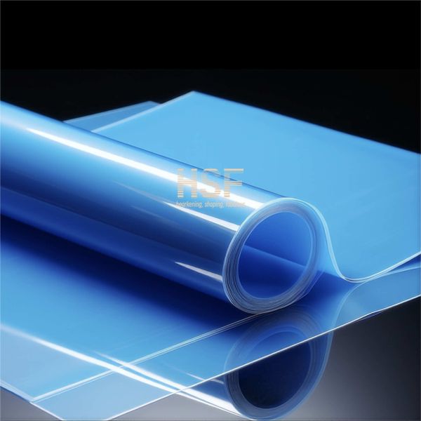 Película de liberación recubierta de silicona azul de 36 micras utilizada en aplicaciones aeroespaciales