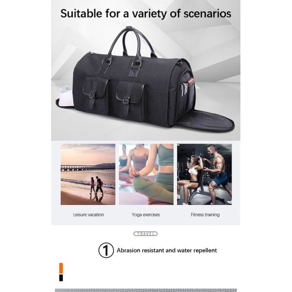 Bolso de simpatía impermeable Bolsas de viaje de Oxford de gran capacidad organizador plegable Bolso de doble