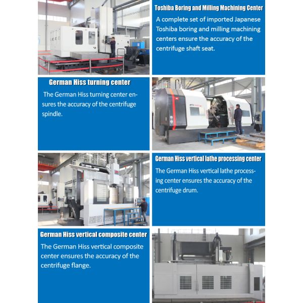 Горизонтальные центрифуги для обработки соли