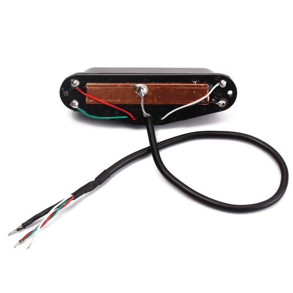 Ceramic Single Coil Bass Pickup Dual Rails DC Resistance 9~10kΩ With Screws Springs