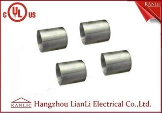 Zinc Plated Electrical Rigid Conduit Fittings Coupling Socket , Electro Galvanized Inside Thread