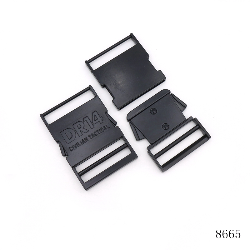 Matte Black Safety Metal Release Buckle Dog Collar Quick Release Buckle Bag Metal Lock Closure Buckle