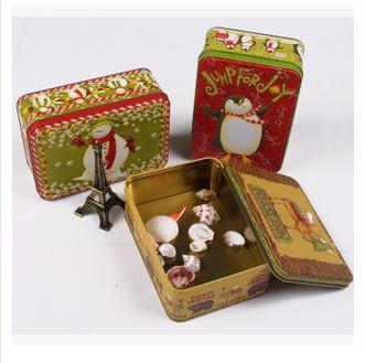 New promotional gift customed logo tin package gift candy box case with cover
